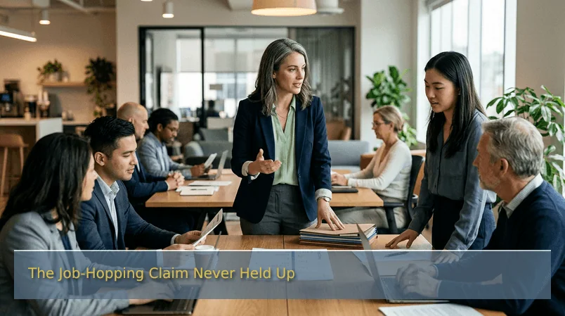 The Job-Hopping Claim Never Held Up