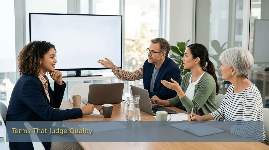Terms That Judge Quality