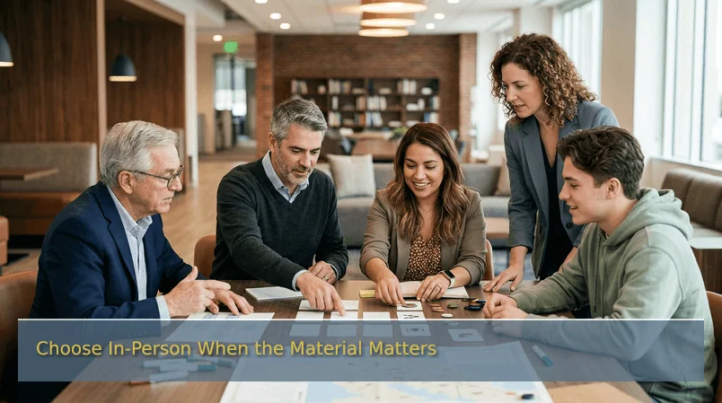Choose In-Person When the Material Matters