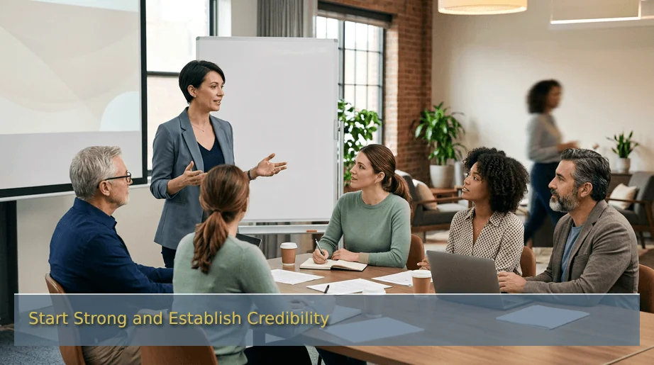 Start Strong and Establish Credibility